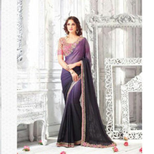 pink and purple wedding saree sri lanka