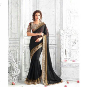 black and gold wedding saree sri lanka