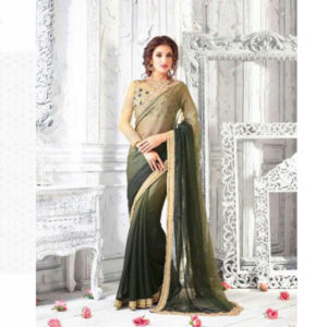 green and gold wedding saree sri lanka