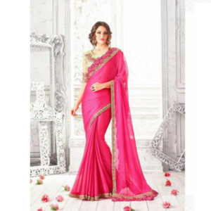 pink and gold wedding saree sri lanka