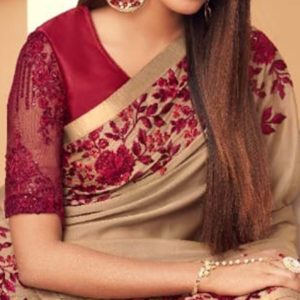 trending saree jacket design